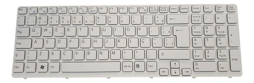 Teclado blanco con marco Sony Vaio Sve15 SVE151j11x