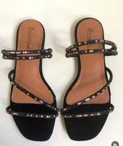Comprar Rasteira Flat Strass Luxo Brilho Sandalia Feminina Conforto