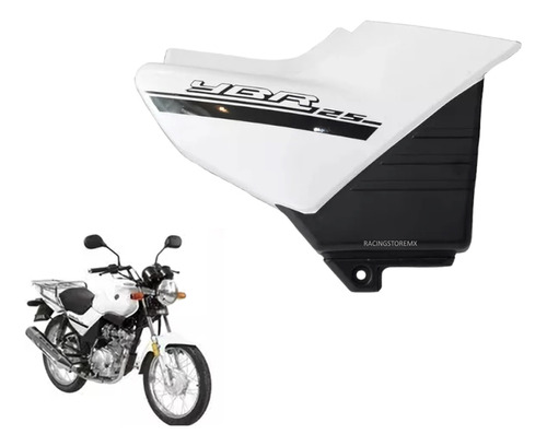 Cubierta Tapa Lateral Derecha Blanca Yamaha Ybr125 Calidad