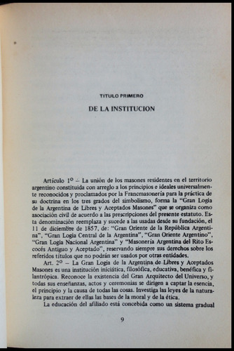 Masonería Reglamentos Generales Gran Logia Argentina 47n 702