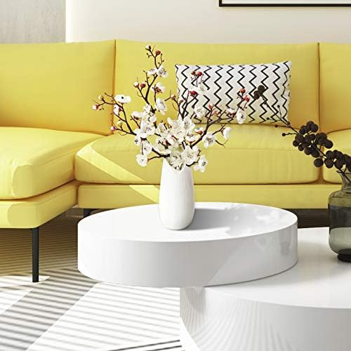 Liucogxi 4 Ramas De Flores De Ciruelo De Seda Artificial Bla