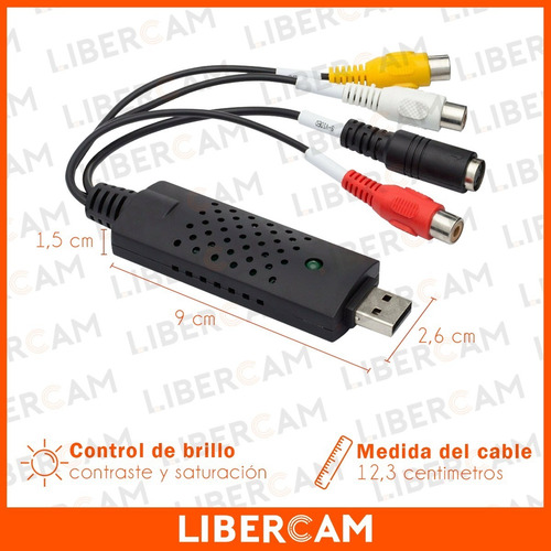 Imagen 6 de 10 de Capturadora Video Y Audio Usb Edicion. S-video + Rca