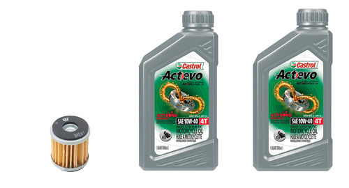 Kit Filtro Aceite + Actevo 10w40 Yamaha Ybr250
