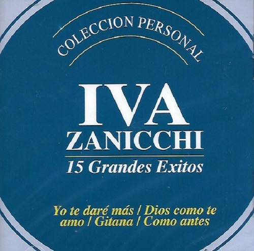 Cd Iva Zanicchi / 15 Grandes Exitos Colección (2002)