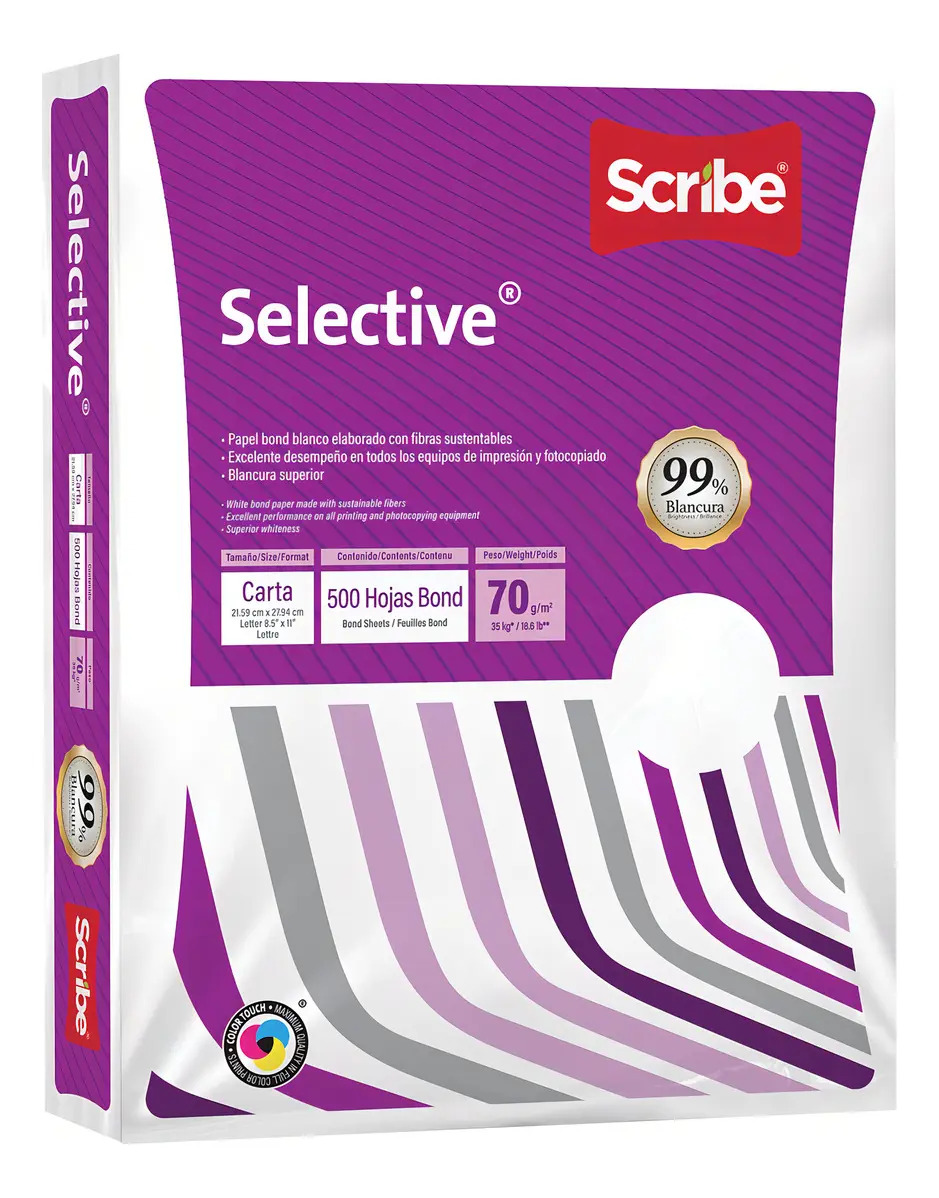 Papel Selective Bond Blanco Carta - 500 Hojas