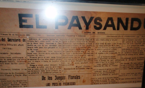 Diario El Paysandu Colonia San Javier 1921 Comercios Persona