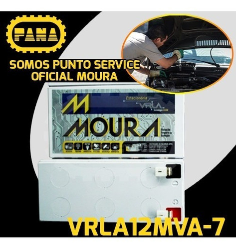 Bateria Estacionaria Gel Moura Vrla12mva-7 7ah Alarmas Ups