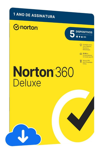 Norton Antivirus 360 Vpn P/5 Dispositivos 12 Meses Download