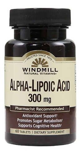 Antioxidante Acido Alfa Lipoico Windmill 60 Tabs Mer Env