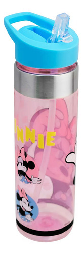 Botella De Agua Ligera Con Manija Para Niños Varios Diseños Minnie 1721-376