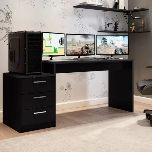 Imagen 3 de 4 de Escritorio Gamer Multiuso Organizador Pc