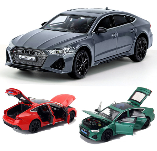 Audi Rs7 Sportback Miniatura Metal Car Con Luz Y Sonido 1/24