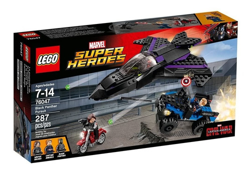 Lego Super Héroes 76047 A La Caza De Pantera Negra 287 Pzs