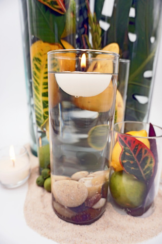 Imagen 7 de 10 de 10 Velas Flotantes Medianas Para Cilindro Aluzza
