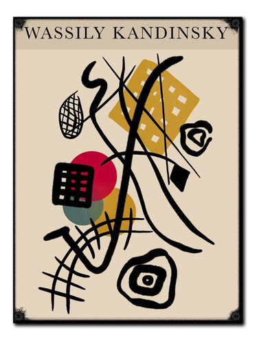 #1107 - Cuadro Decorativo Kandinsky Arte Abstracto No Chapa