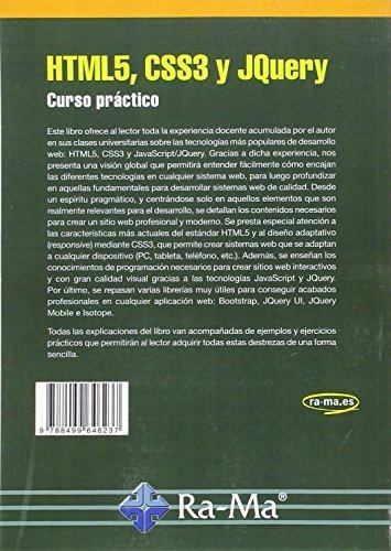 Html5, Css3 Y Jquery. Curso Práctico