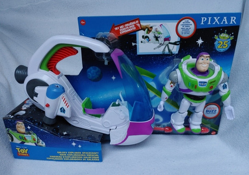 Buzz Lightyear Figura Articulada Con Nave Espacial Toy Story