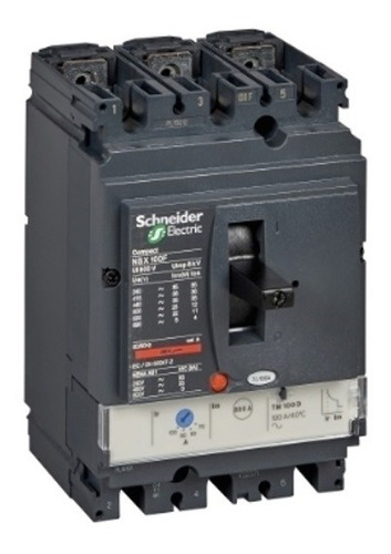 Int. Tt/mm Schneider Compact Nsx100f Tdm50 Regulable 35-50 