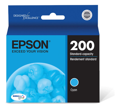 Cartucho Cian De Capacidad Estándar Epson 200 Durabrite Ult