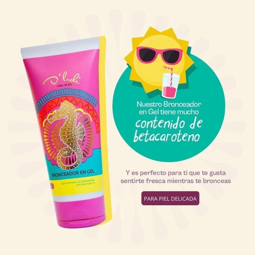 Bronceador En Gel Para Piel Sensible D' Luchi By Kaba 200ml