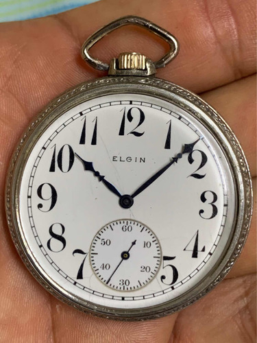 Reloj De Bolsillo De Cuerda Elgin De 1913