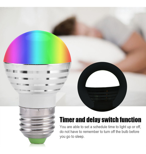 Nuevo Bombilla Led E27 De 3 W Rgb Que Cambia De Color