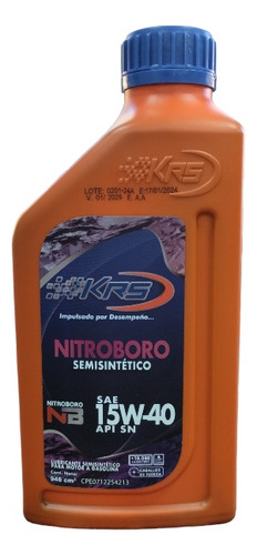 Aceite Semisintético 15w40 Krs Nitroboro Api Sn 