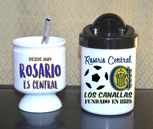 Mate + Yerbera + Bombilla // Rosario Central