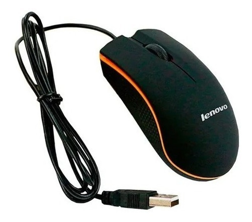 Imagen 1 de 1 de Mouse Usb Lenovo  Económico Óptico De Cable 1200 Dpi 8694