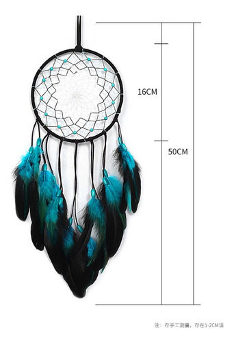 Colgante De Campana De Viento Atrapasueños Azul