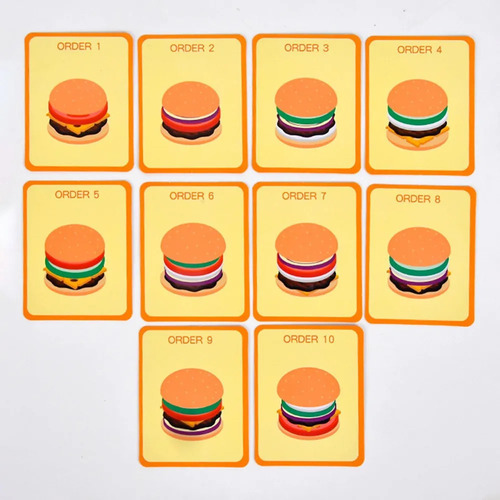 Juguetes De Simulación Para Apilar Hamburguesas