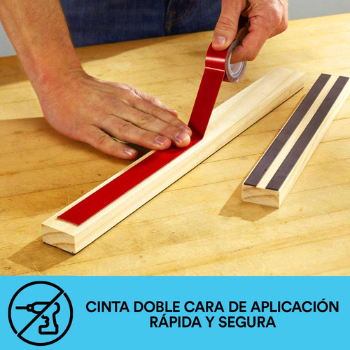 Imagen 5 de 7 de Cinta De Montaje Scotch Transparente 2,5 Cm X 1,5 Mts