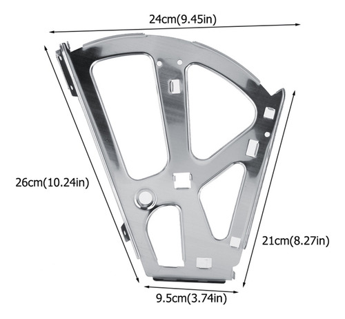 2-piece Shoe Cabinet Hinge Turing Bracket (2-layer)