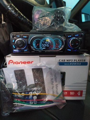 Imagen 1 de 3 de Reproductor Pioneer Bluetooth De Carro Mp3 Usb Radio Control