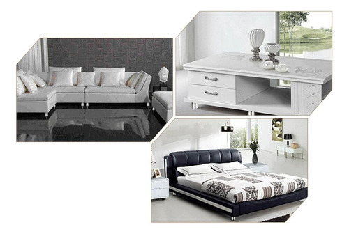 4x Muebles Pies Pequeña Sala Metal Patas De Piezaza 6cm