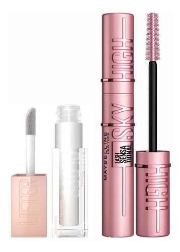 Pack Maybelline: Máscara Sky High + Lifter Gloss Pearl