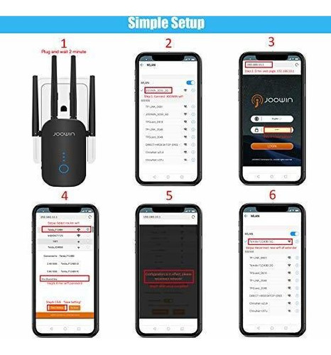 Joowin Wifi Range Extender Signal Repeater 2.4 5.8ghz