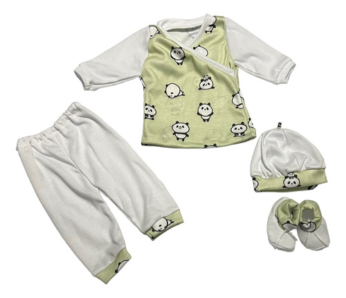 Set De 4 Piezas, Ropa Para Bebes (niña Y Unisex) En Algodón.