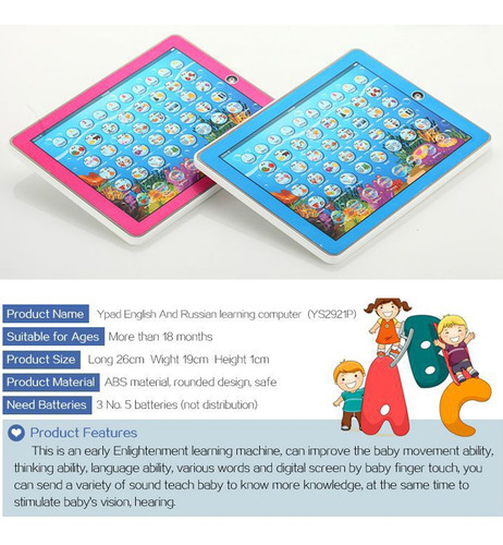 Multifuncional Brinquedo Aprendizagem Máquina Crianças Tab