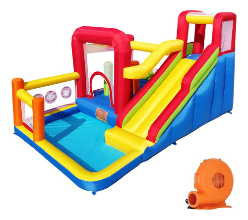 Hongcoral Casa De Rebote, Castillo Inflable Con Soplador Par