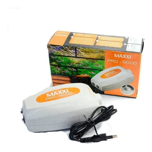 Compressor De Ar Maxxi Pro-9000 6w P/ Aquário Até 200l 110v