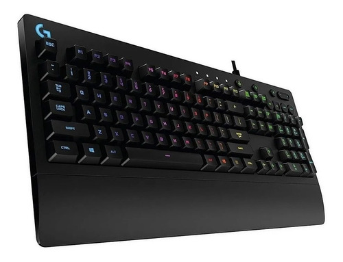 Imagen 2 de 4 de Teclado gamer Logitech Serie G Prodigy G213 QWERTY español color negro con luz RGB