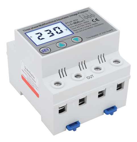 Protector De Voltaje Multifuncional Lcd Trifásico Ajustable