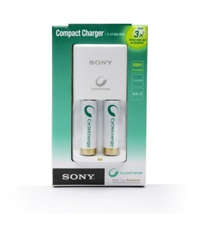 Cargador De Pilas Sony Aa Y Aaa + 2 Pilas Aa 2100mah