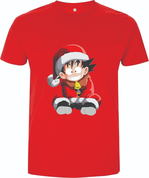 Camisetas Navideñas Navidad Goku Dragon Ball Navideño | Cuotas sin interés
