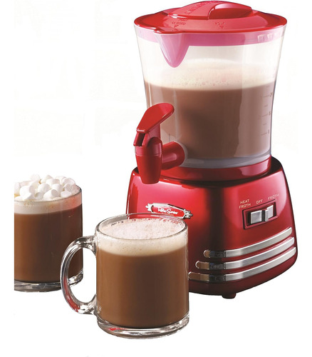 Retro Frother And Hot Chocolate Maker And Dispenser, 32...