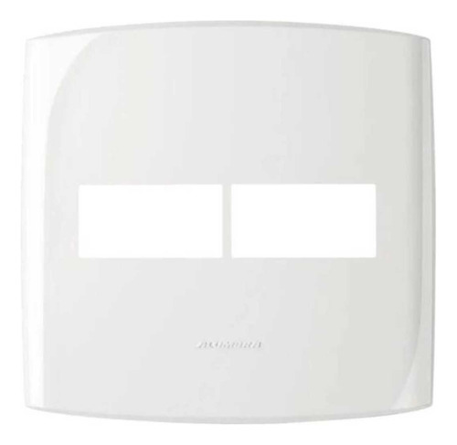 Placa 4x4 P/ 2 Módulos Alumbra Bliss Branco 4712