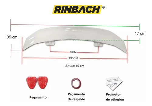 Aleron Tuning Fibra De Carbono Para Chevrolet Camaro 2017
