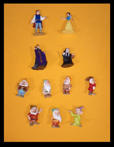 Blancanieves Fantasmic Sonrics Coleccion Original 11 Figuras (Usado)