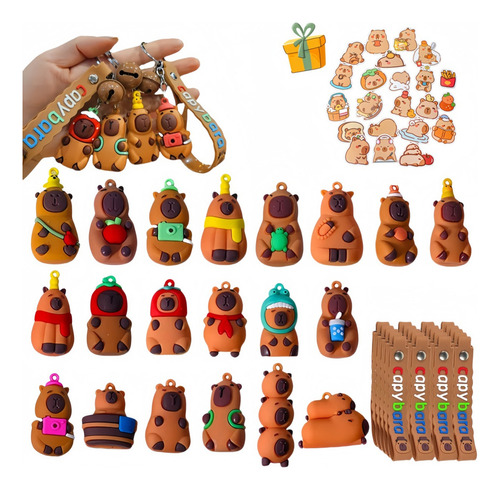Llavero Con Forma De Capibara De Regalo Para Niños, 21 Unida